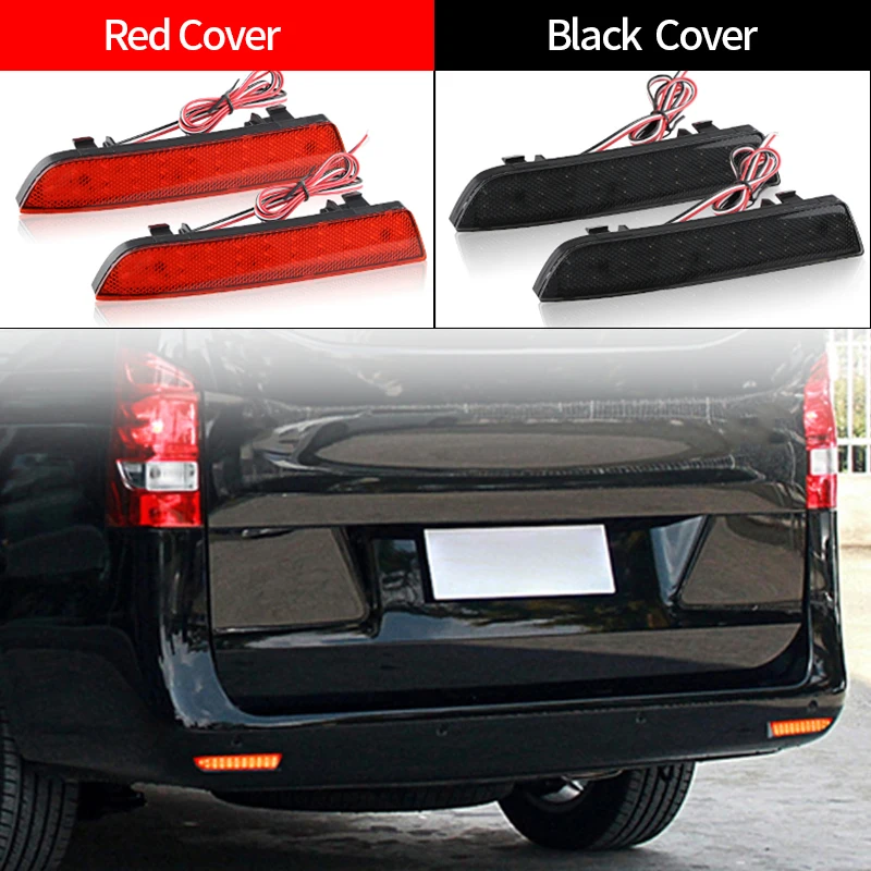 

2PCS For Mercedes-Benz W447 Vito Tourer Dualiner V-Class 2014-2021 LED Rear Bumper Reflector Lights OEM#A6398260440, A6398260540