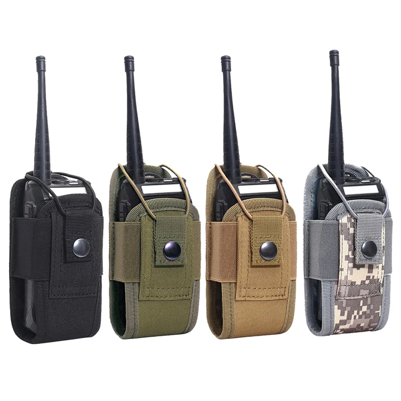 1000D Tactical Molle Radio Walkie Talkie Pouch marsupio tasca portatile Interphone fondina borsa per il trasporto per la caccia campeggio