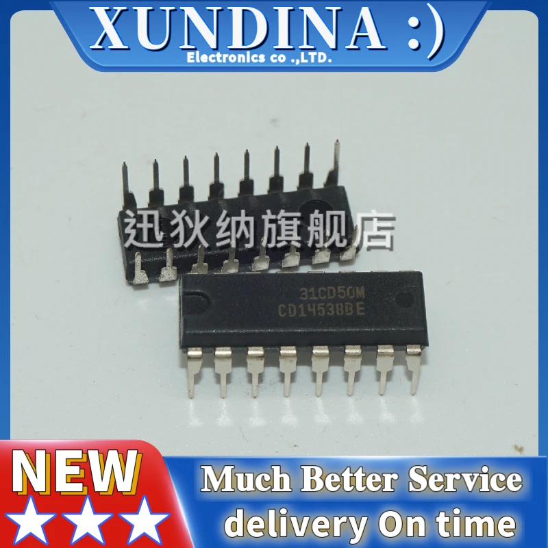 10PCS/LOT CD14538 CD14538BE DIP16 new and original IC