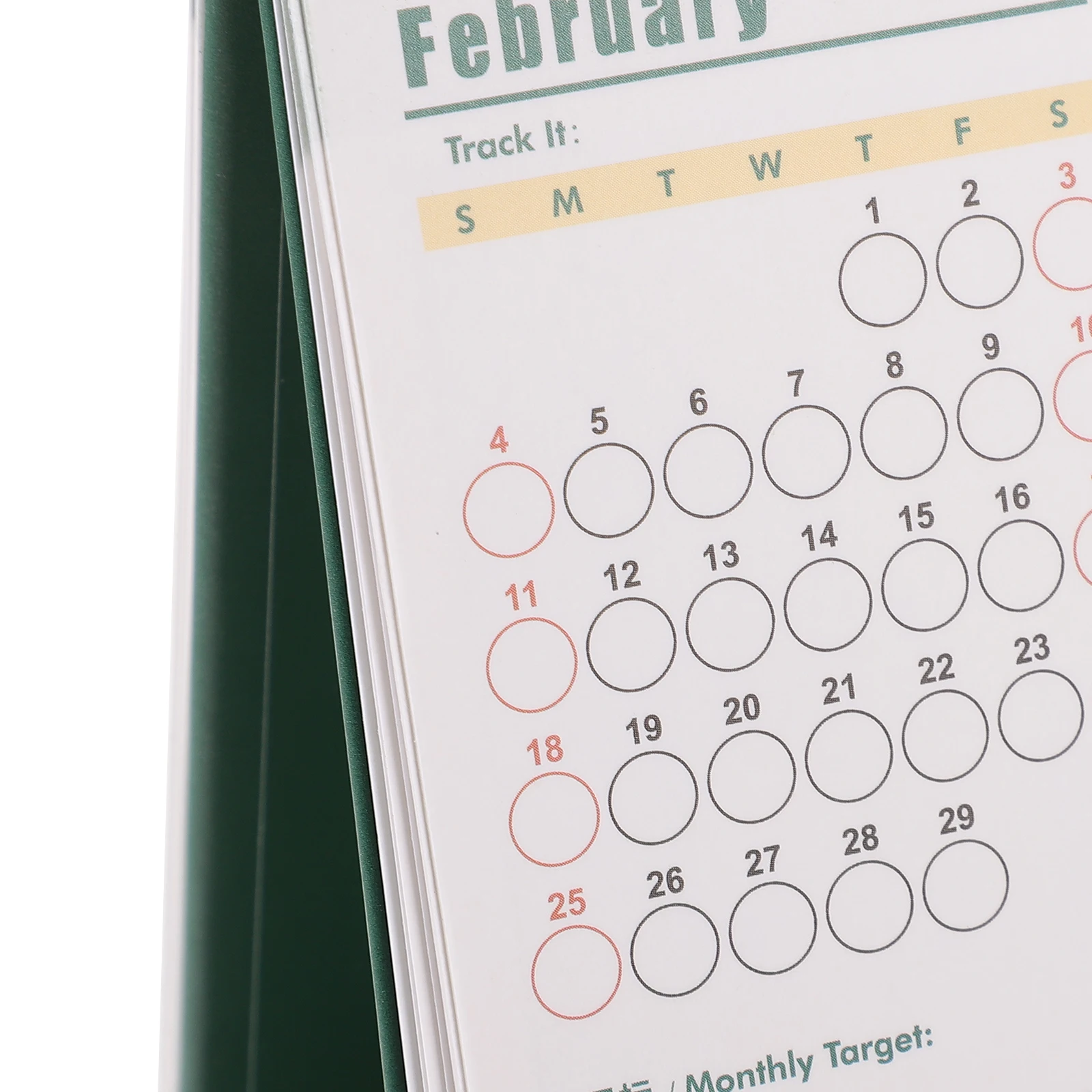 

Desk Calendar 2024 19x16.5x8cm Practical Design Monthly Weekday Foldable Base Home Office Decor Accessories