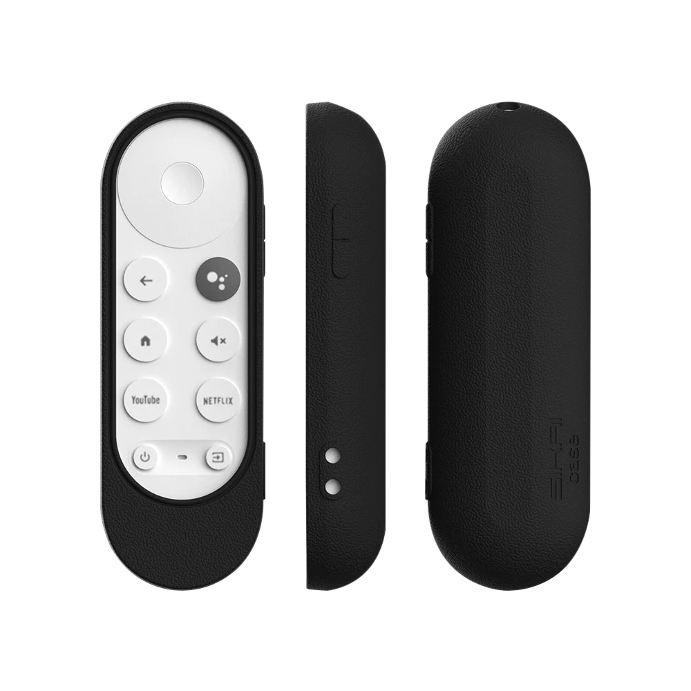 Caixa de tv universal controle remoto voz à prova de choque caso protetor para google tv chromecast 2020 silicone capa controle remoto