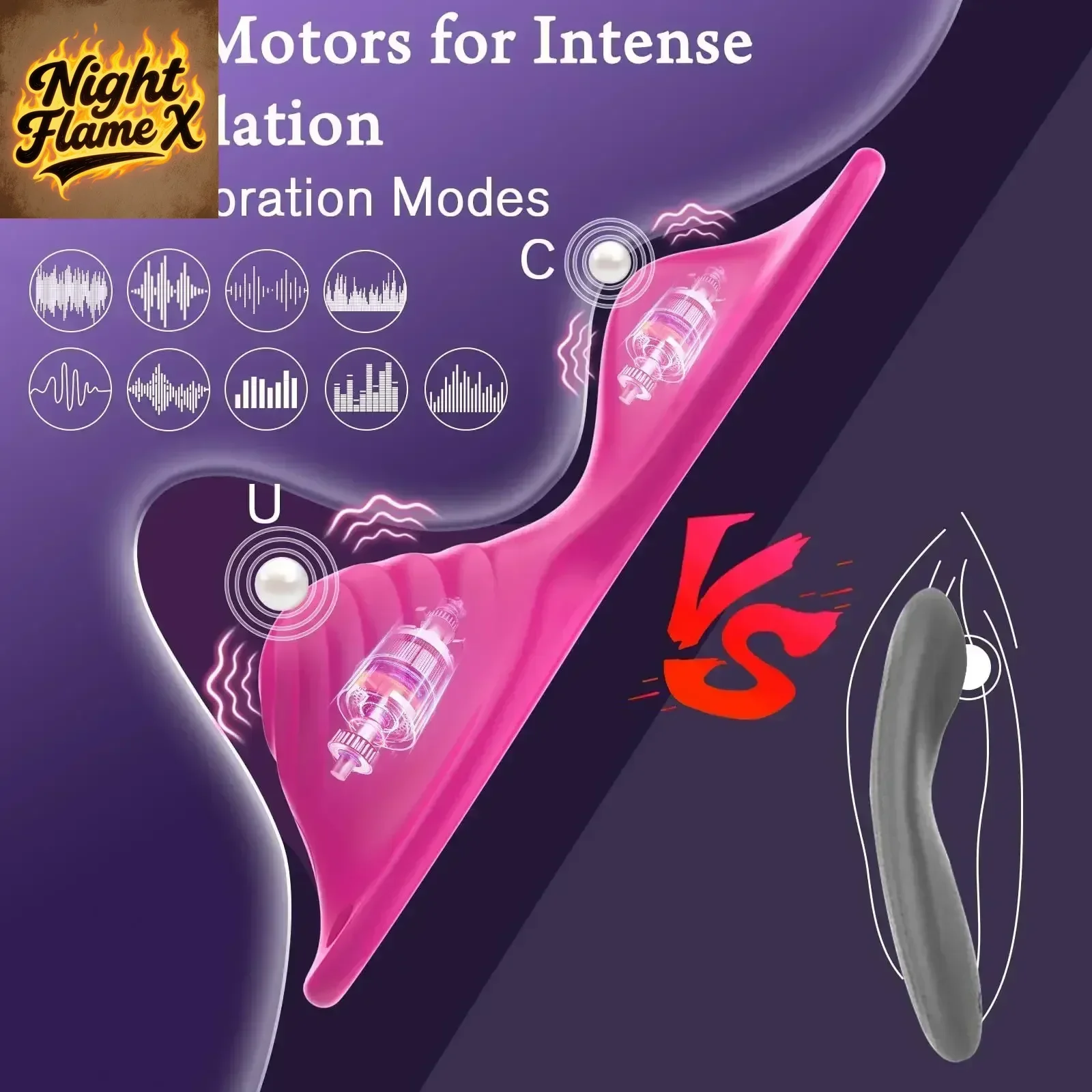 6182025FAAKWearable البظر هزاز للنساء APP التحكم عن بعد فراشة هزاز البظر محفز 18 وسائط تهتز Adu