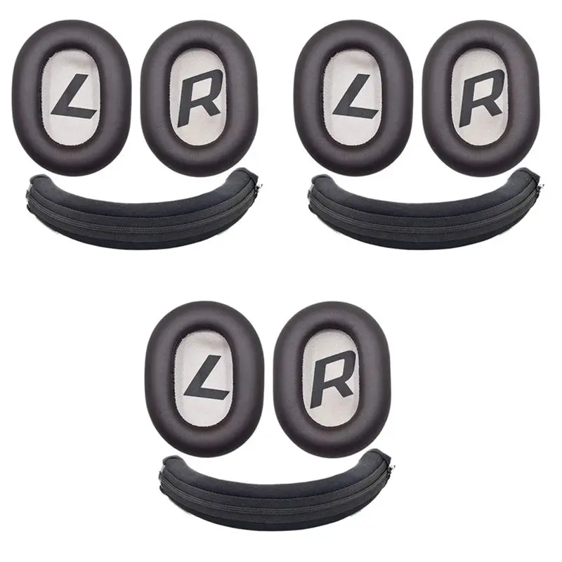 Classic-3X Ear Pads Headband Ear Cushion Ear Cups Ear Cover Replacement For Plantronics Backbeat Pro 2 SE 8200UC Headphones