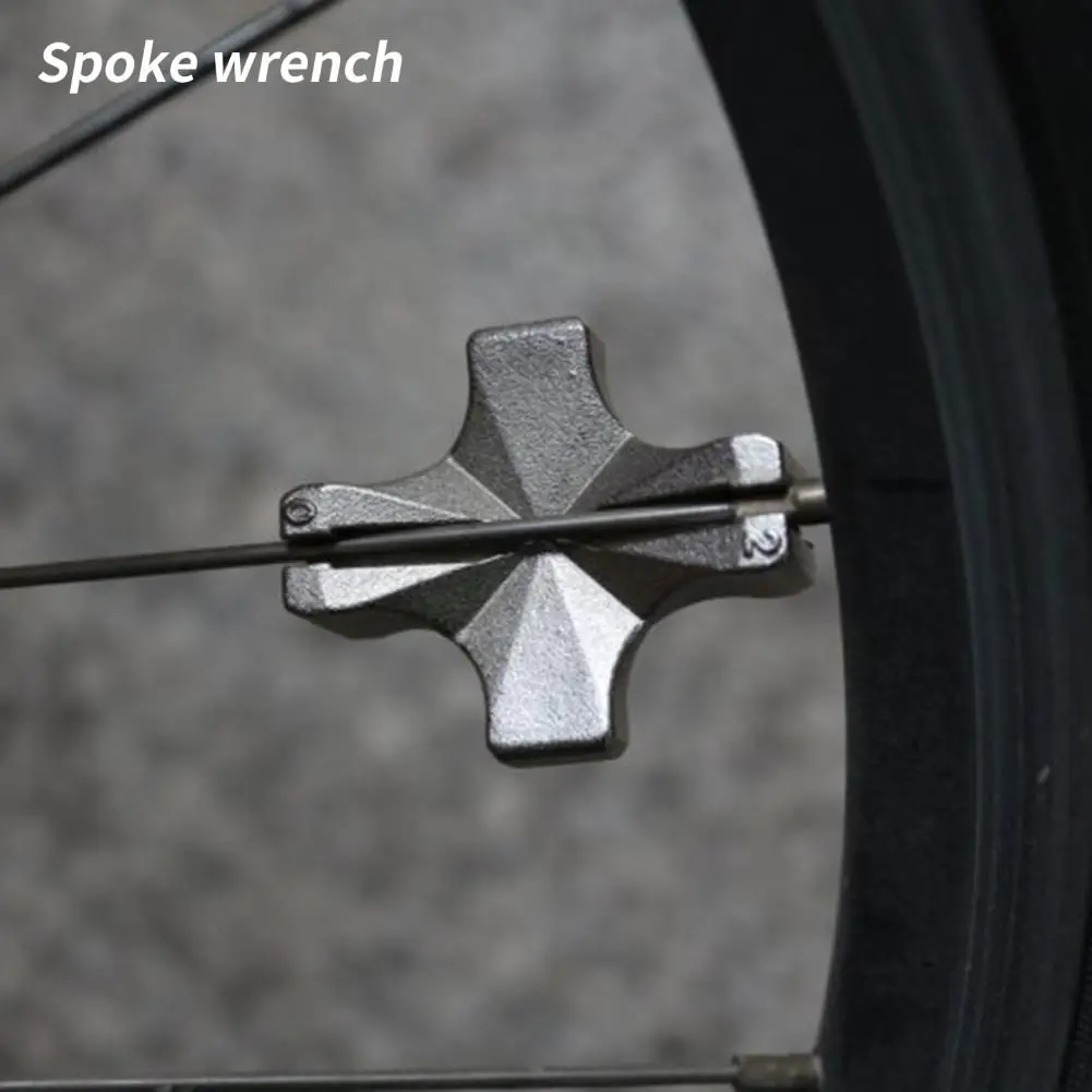 Bicycle Spoke Wrench Effective Disassembly Tool Impact Resistant Bike Spoke Tool Spoke Adjustment Wrench Spoke Wrench