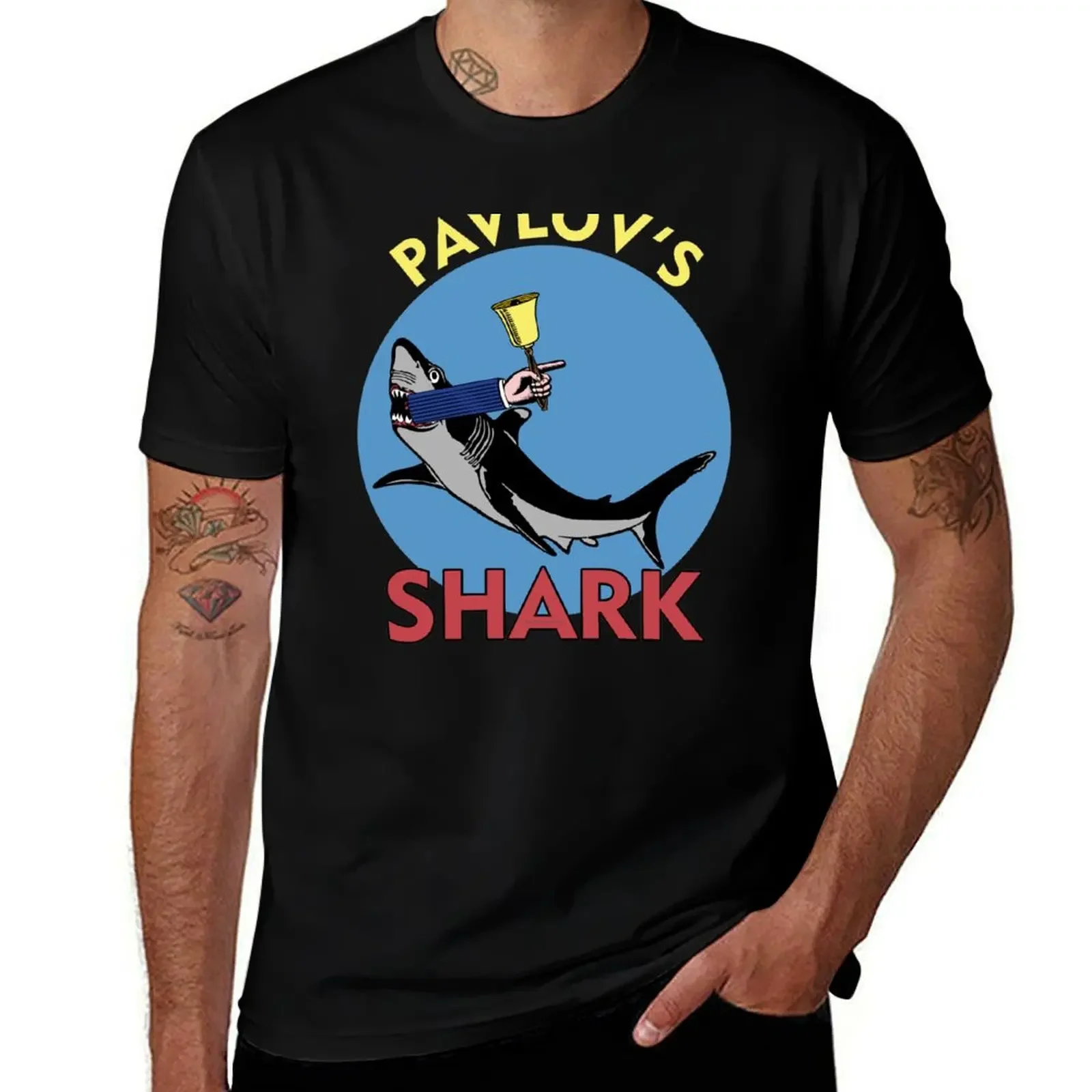 

Pavlov's Shark - Funny Psychology Behaviorism T-Shirt vintage graphics kawaii clothes mens graphic t-shirts big and tall