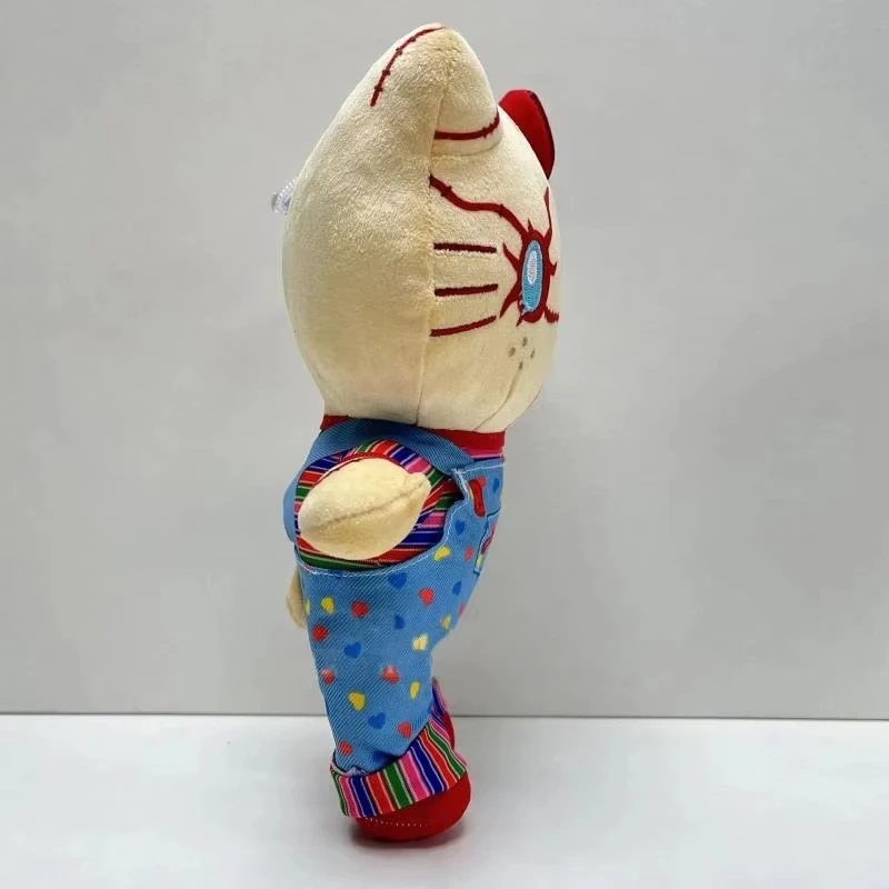 Muñeco fantasma payaso de Hello Kitty de 24CM, juguete de peluche de Halloween, colección Kawaii de Anime para bebé, juguete para regalo de Festival