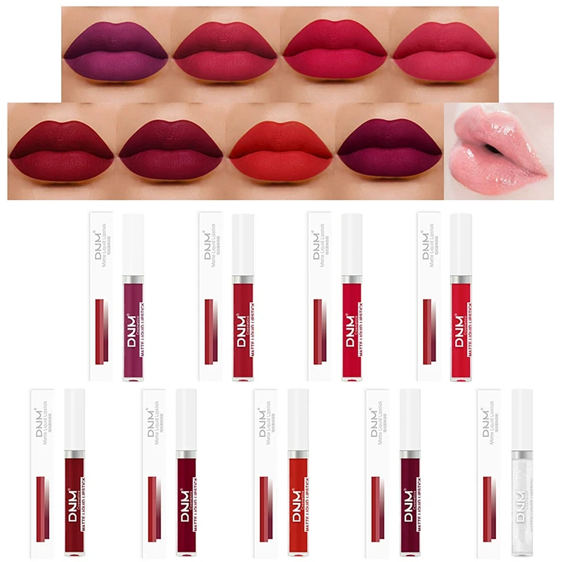 19 Colors Matte Velvet Lip Glaze Waterproof Long-Lasting Not Easy To Fade Lip Gloss Lipstick Waterproof Makeup Cosmetic Tool