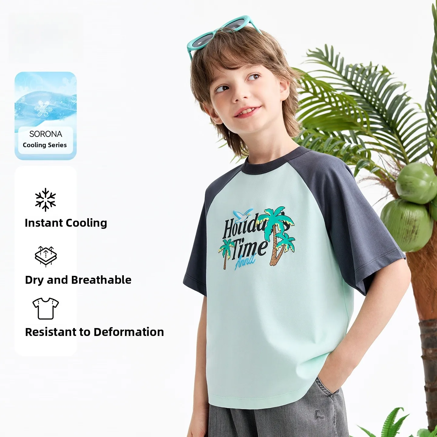t-shirt-a-maniche-corte-con-collo-rotondo-in-memory-foam-effetto-rinfrescante-ad-asciugatura-rapida-traspirante-assorbe-l'umidita-abbigliamento-casual-per-bambini-annil