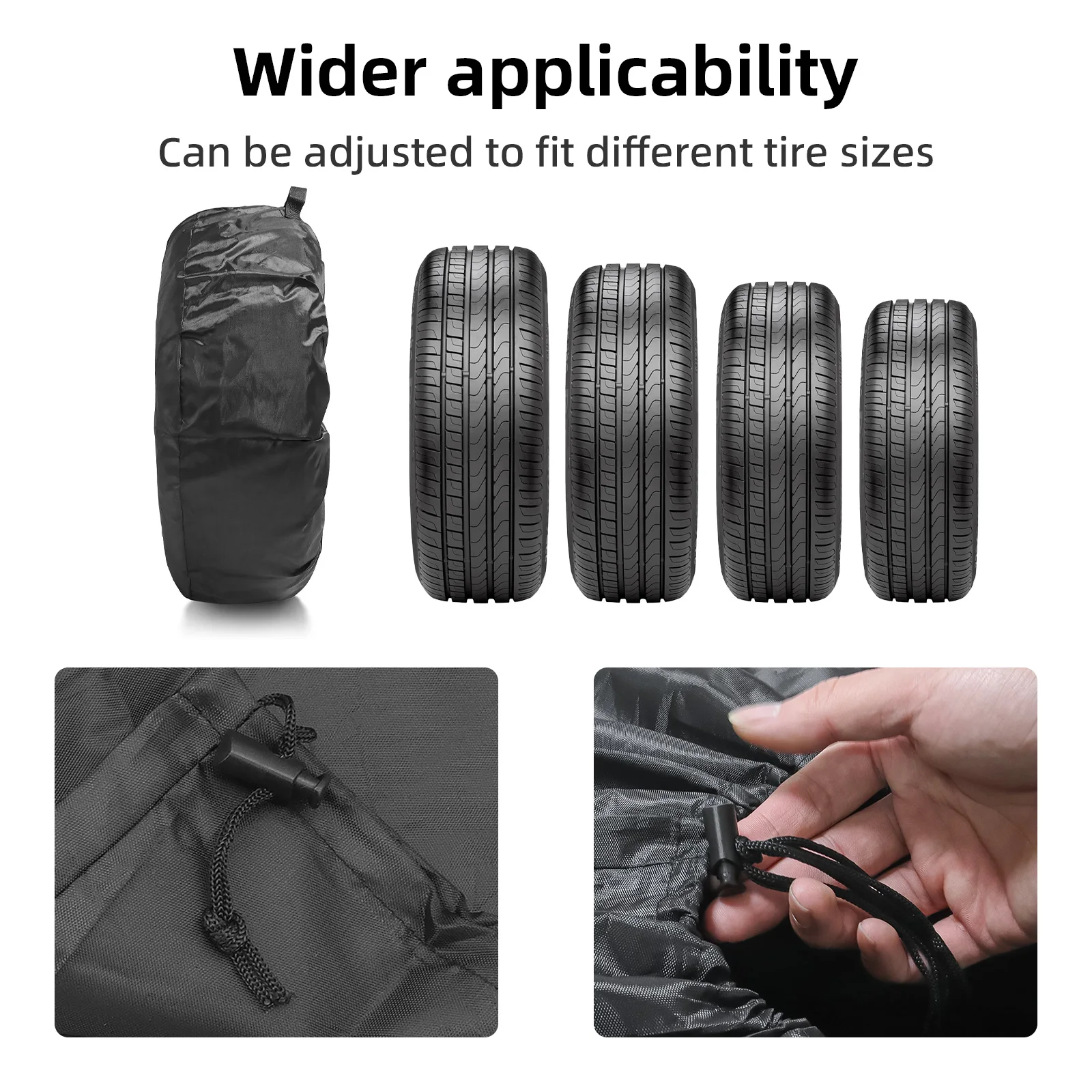 13-16 inch 16-20 inch Car Spare Tire Cover Sunscreen Waterproof Dustproof Protective Tire Bag Film  Tyre Spare Storage Cover