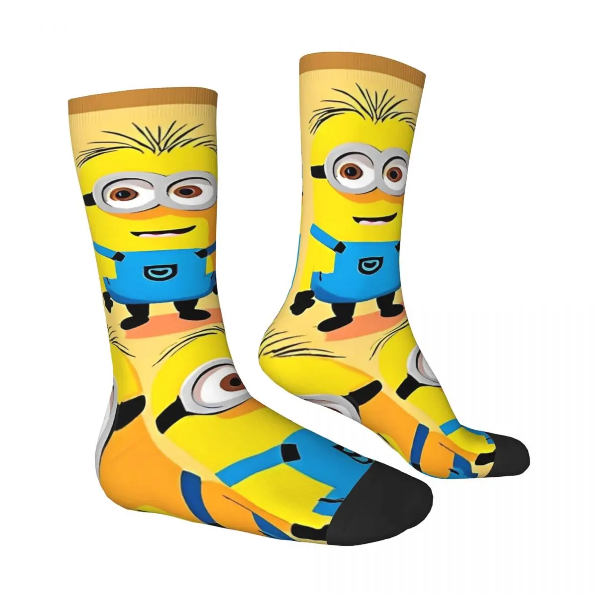 Couple Socks Minions kinder Stockings Winter Kawaii Medium Soft Socks Design Outdoor Sports Non-Slip Socks