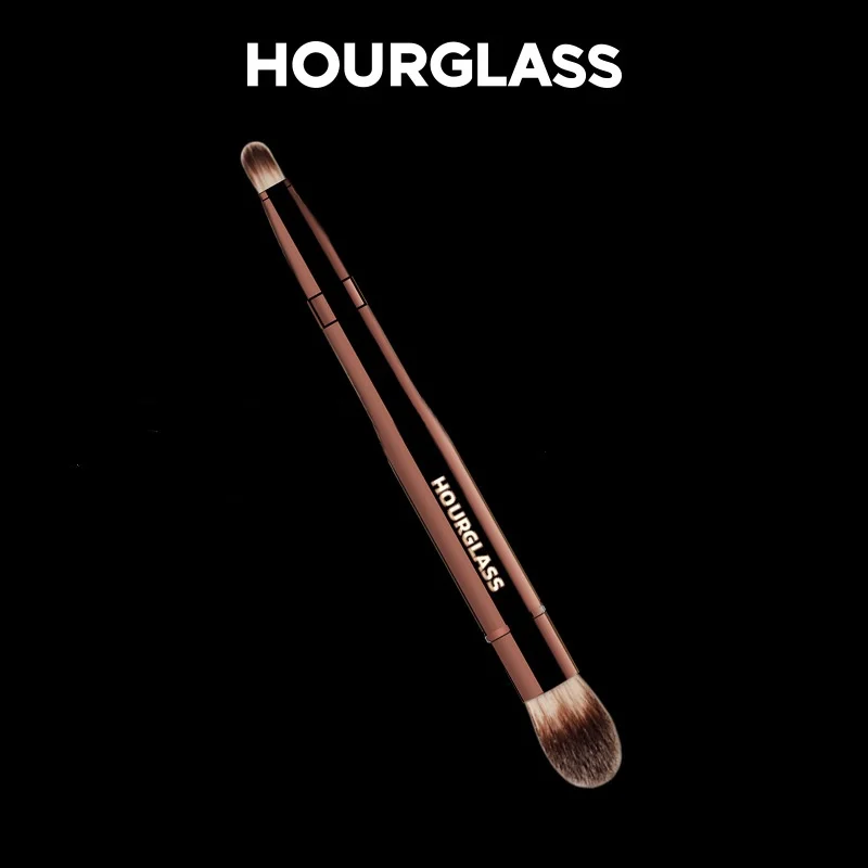 Hourglass Makeup Brushes-2024New Double headed retractable Blusher Brush luxury Makeup Tools