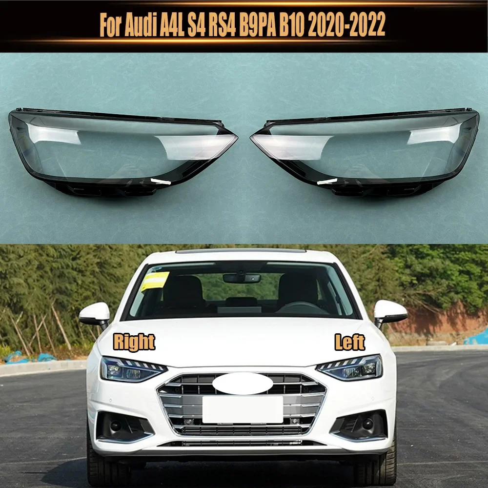 

For Audi A4L S4 RS4 B9PA B10 2020-2022 Headlamp Lamp Cover Headlight Shell Transparent Lens Plexiglass Replace The Lampshade