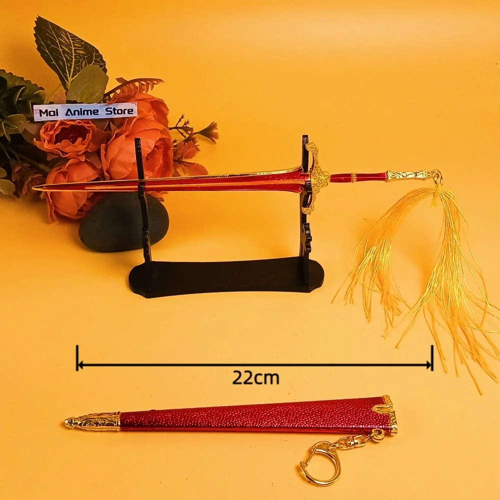 8.6インチメタルエルデンカタナブレードスチールアニメ忍者ナイフオリジナル侍刀鉄刀実物大日本刀おもちゃギフト