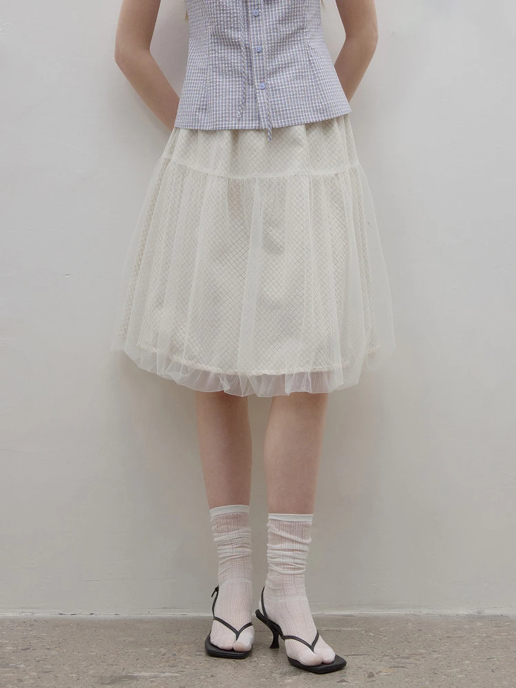 

Casual Fairy Half Skirt Women's Beautiful A-Line Bloomer Skirt High Waist Puffy Gored Skirts Spring Season Girls Wear