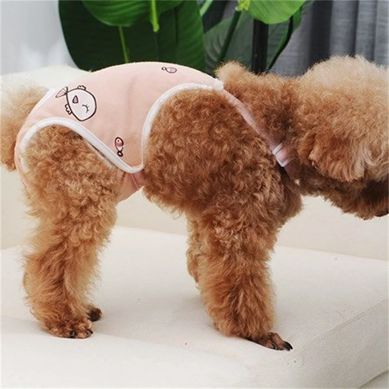 Reusable Female Pet Panties for Small Dogs Physiological Pant with Straps Poodle Schnauzer Underwear Safety Trousers Cat Shorts