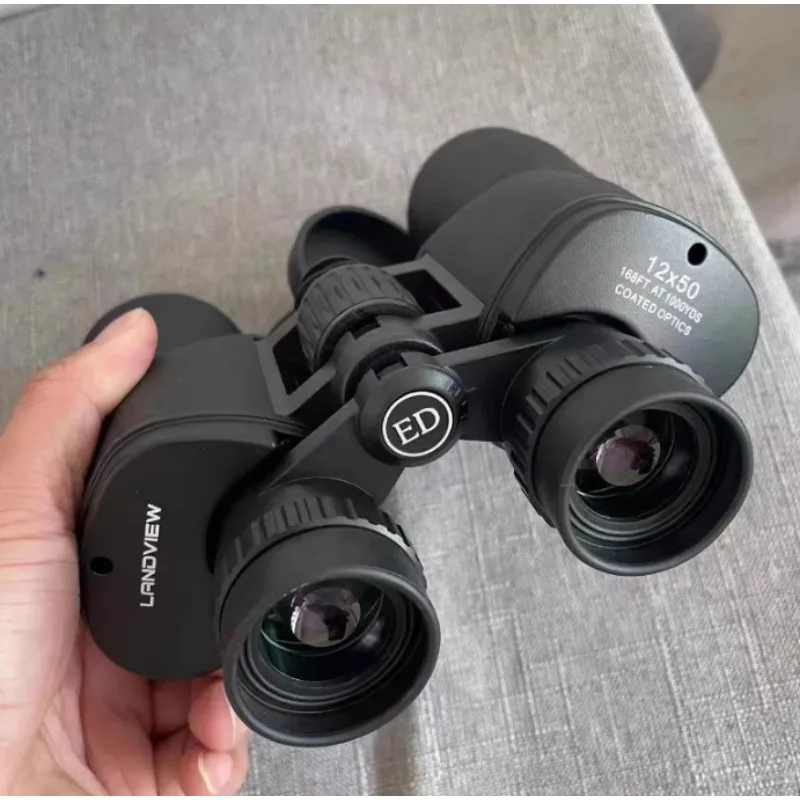 12x50ED High Definition Binoculars For Adults High Magnification Low Light Night Vision Outdoor Bird Watching Hunting Astronomy