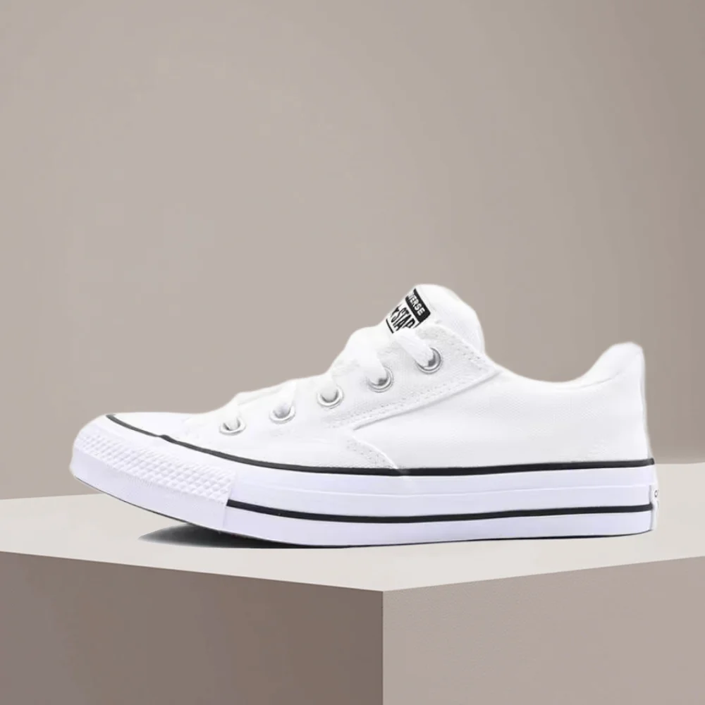 ConverseChuck Taylor All Star Low-TopCanvas SneakersWhite/Black,Casual Versatile Style,Comfort Cushioning&DurableUnisex A10349C