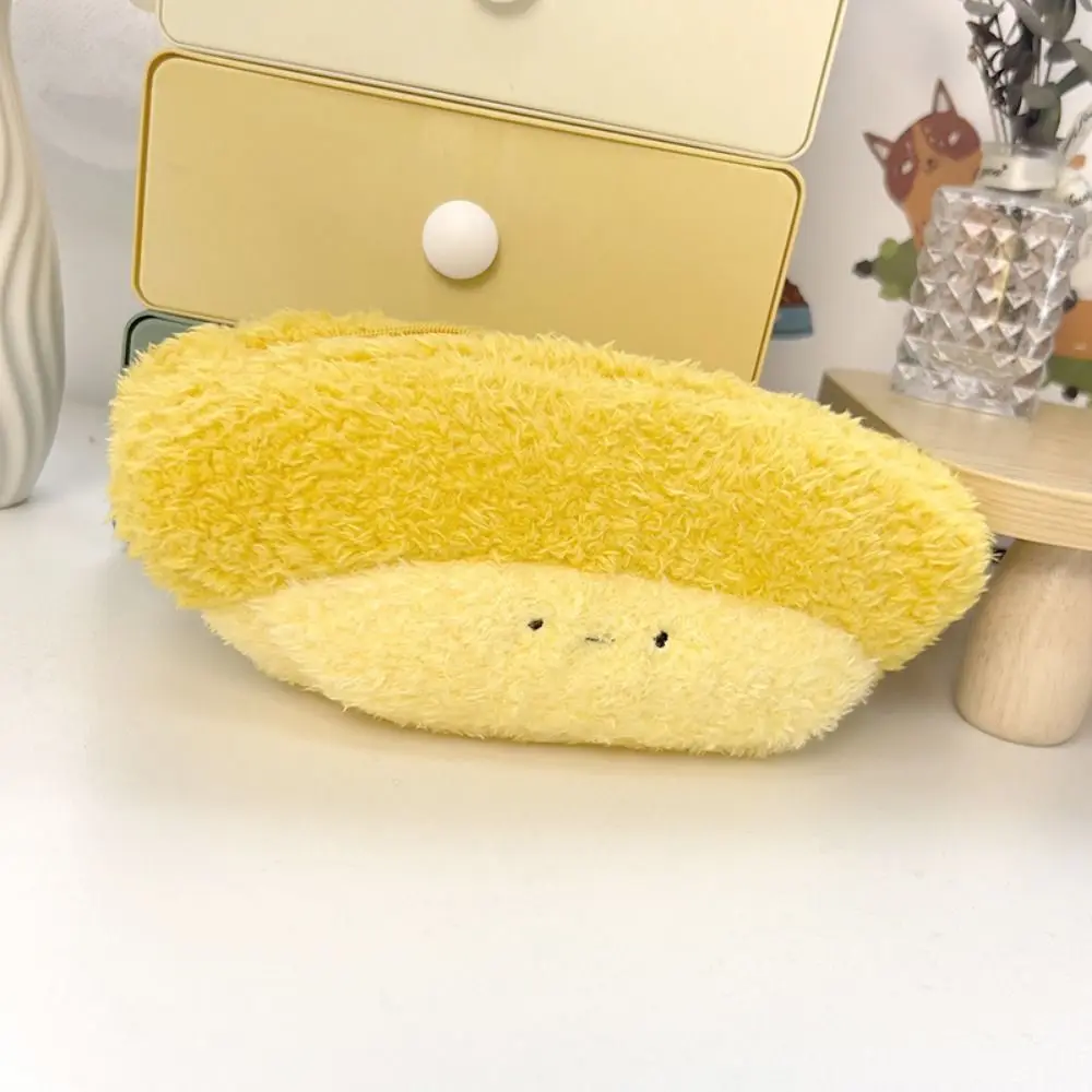 Korean Style Broccoli Garlic Pen Bag Desktop Storage Aesthetic Vegetable Stationery Bag Large Capacity Ins Style