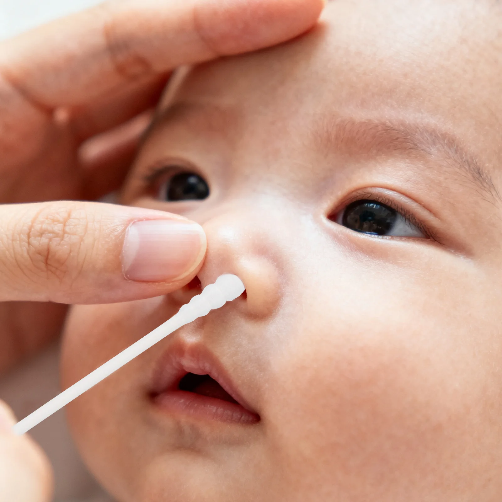 1 صندوق مسحات قطنية للاستعمال مرة واحدة للطفل أعواد تنظيف متعددة الاستخدام لإزالة مكياج الأذن والأنف قطن آمن للرضع ناعم غير قابل للحكة #4