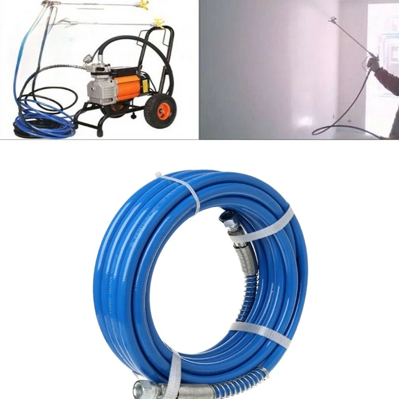

8M 26Ft 1/4''Airless Paint Spray Hose Sprayer Light Flexible Fiber Tube