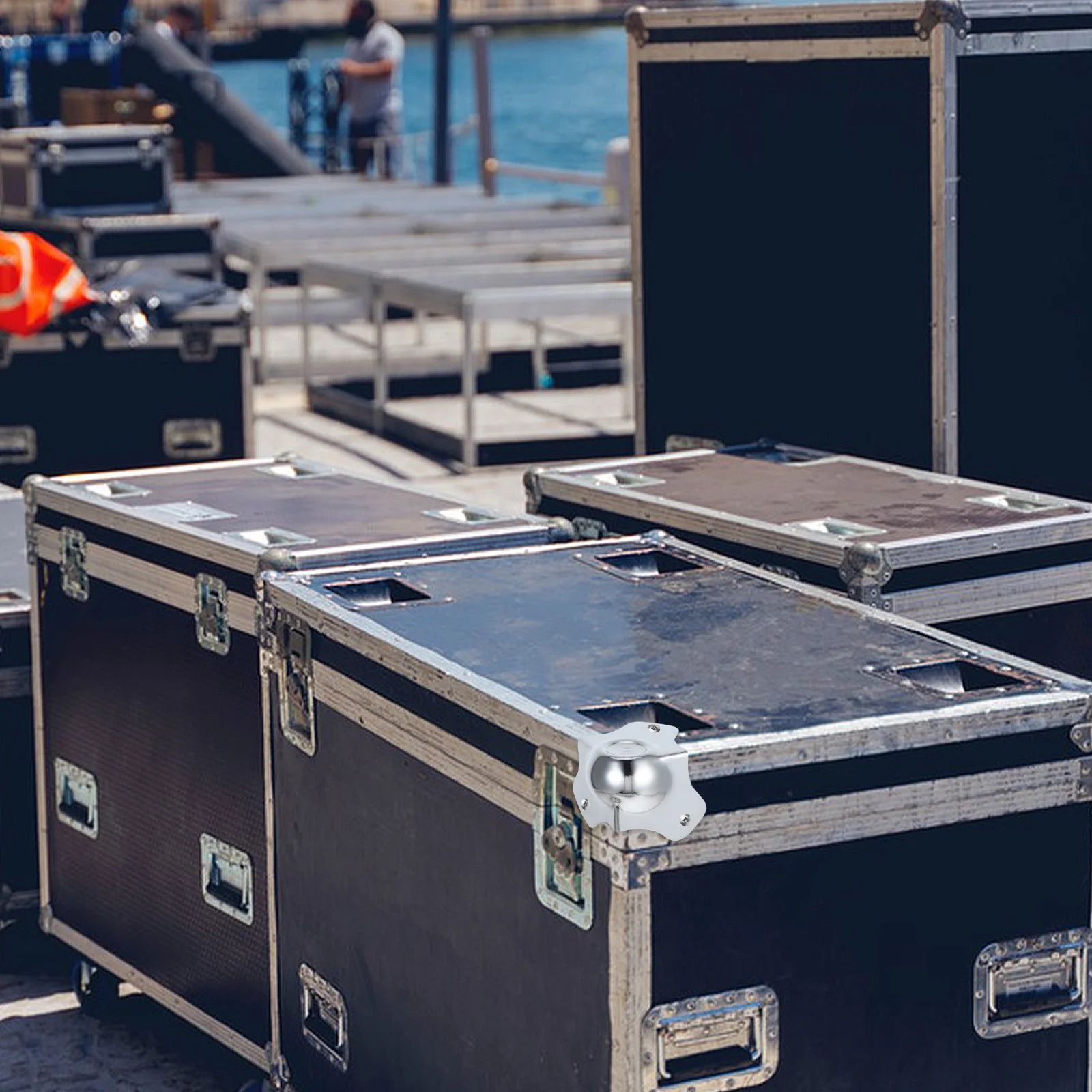 

8Pcs Metal Ball Corner Protectors Protective Shockproof Edge Guards for Tables Furniture Flight Case Metal Safety