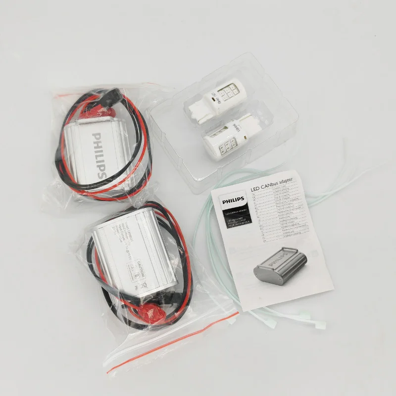Philips WY21W T20 Ultinon LED with 2x LED CANbus Adapter Auto Turn