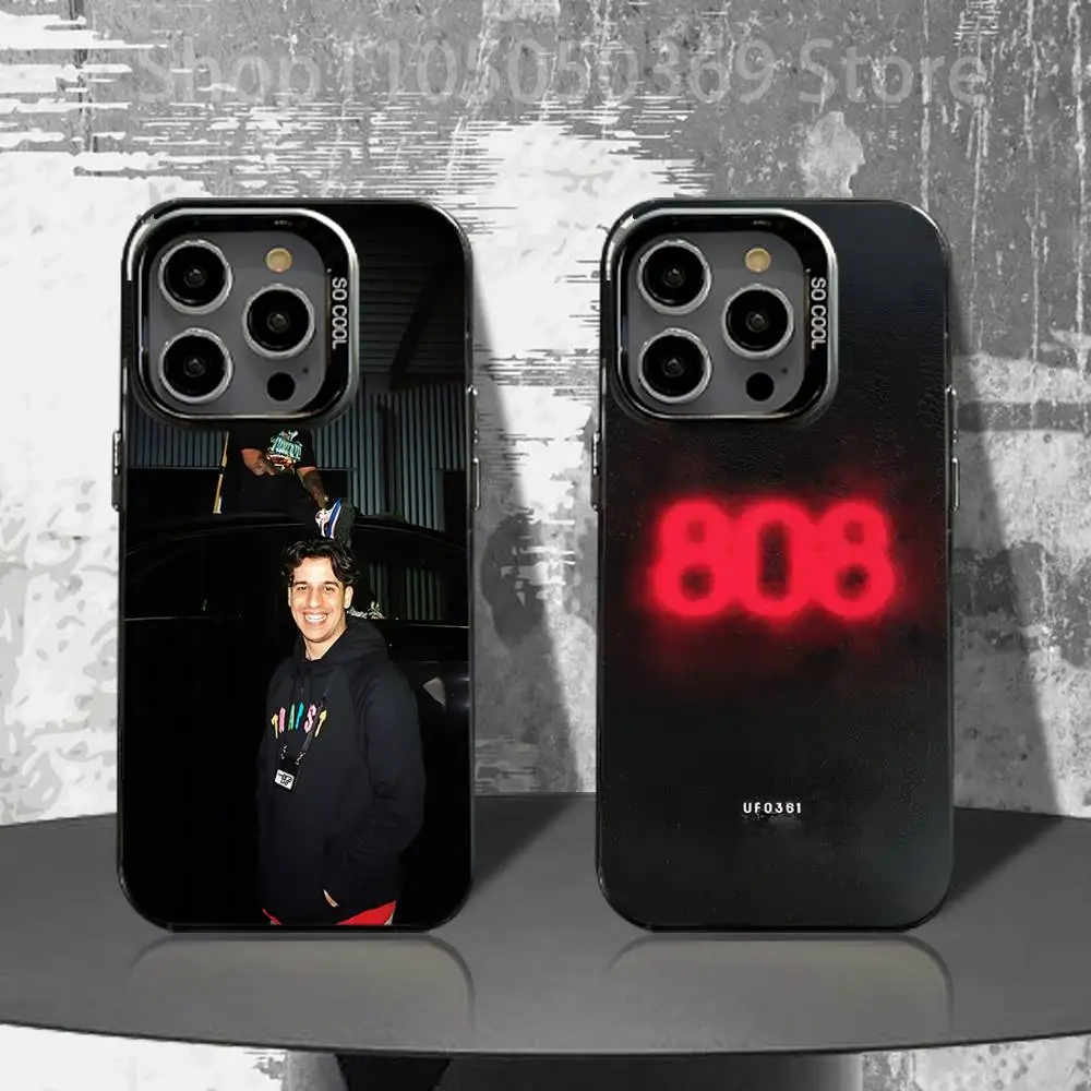 

Ufo361 Phone Case For iPhone 16,15,14,13,12,11,Pro,XS,Max,Plus,Mini,SE4,E Black Matte Shockproof Cover 808 Album