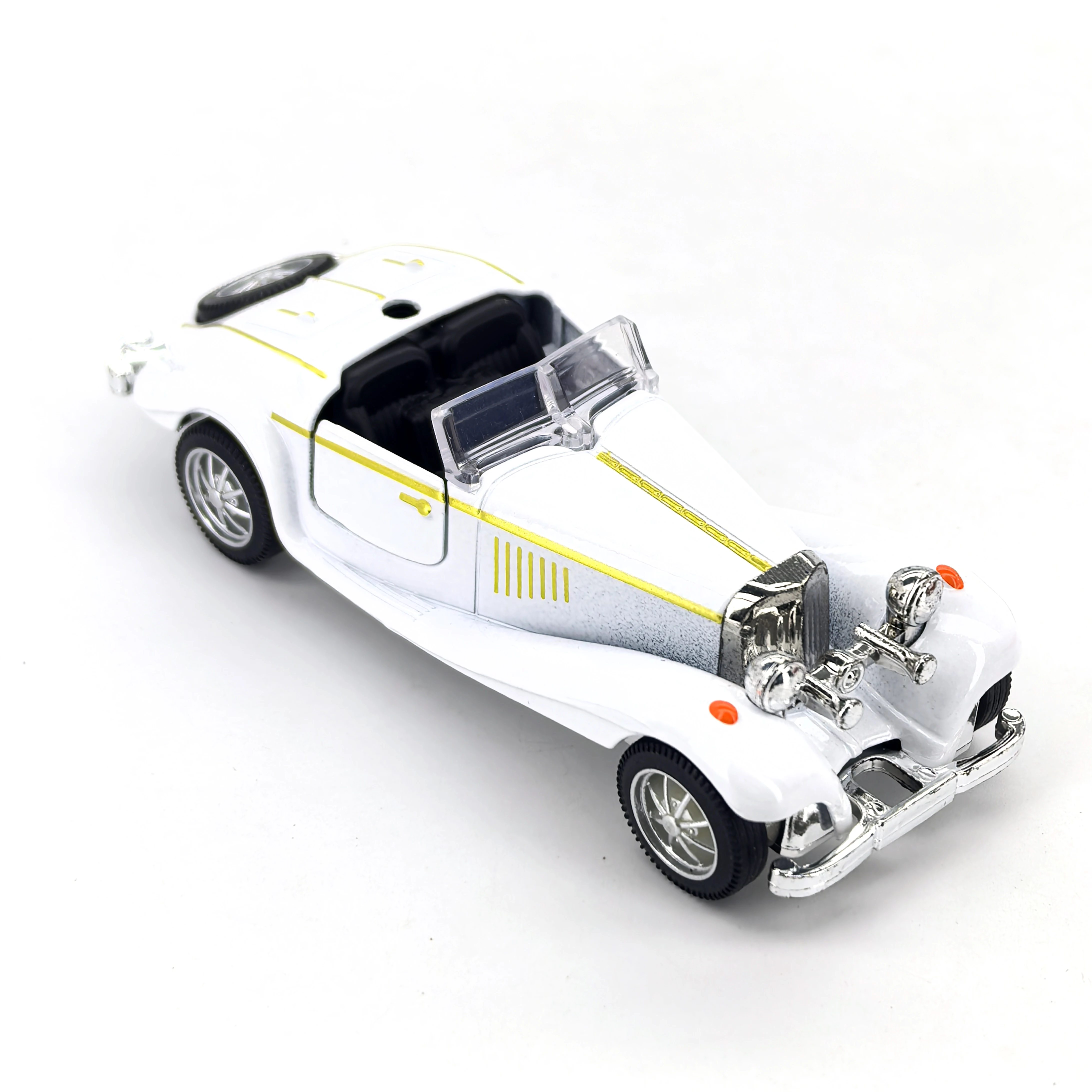 Children's alloy sports car model, pull-back car, with openable doors, racing toy for boys and babies