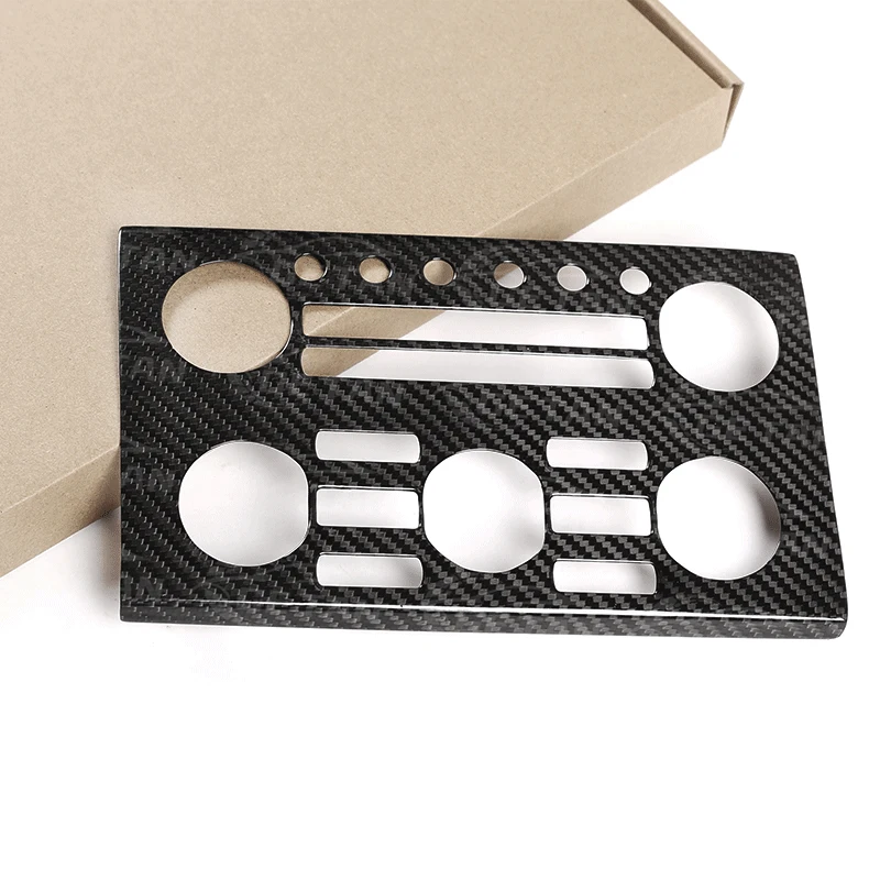 Carbon Fiber Central Control Volume Panel Cover Frame for Nissan GTR R35 2008-16