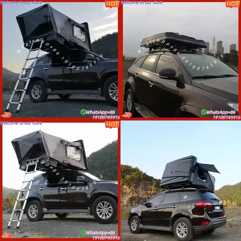 CE Certificate Ultralight ABS Plastic Hard Shell Side Open Car Roof Tent for Camping