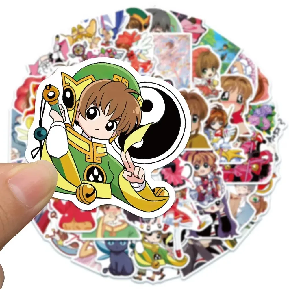 50 قطع الكرتون السحرية فتاة مادوكا الكتابة على الجدران ملصقات DIY جراب هاتف الكمبيوتر المحمول خوذة سكيت الدراجة