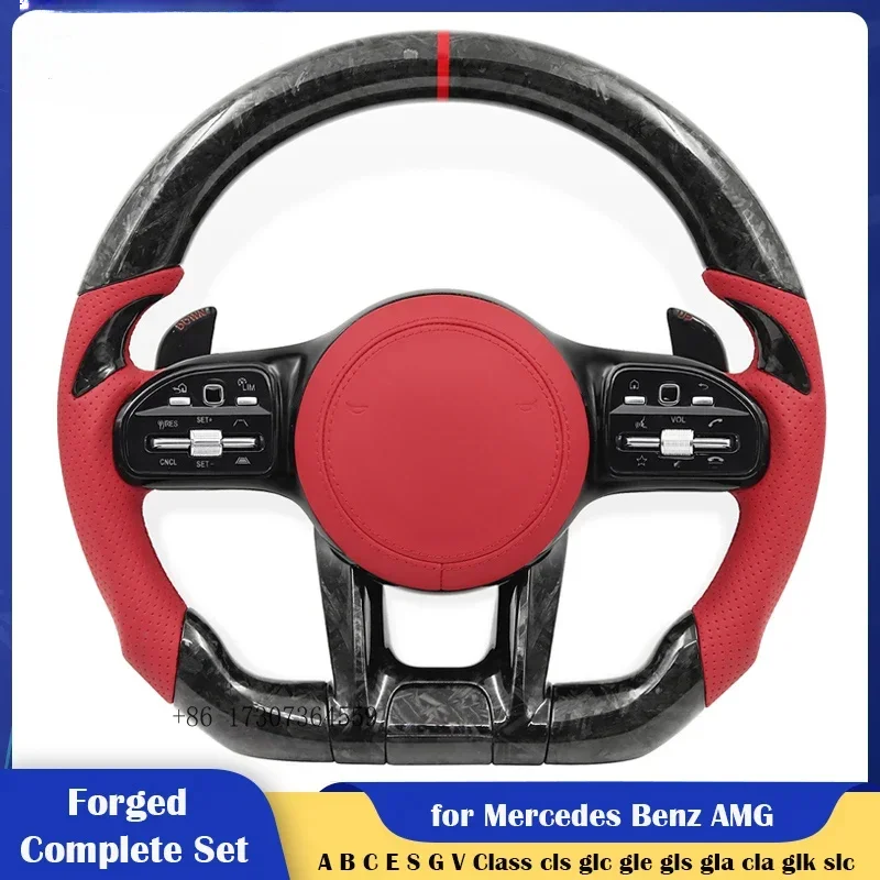 

Кованый руль OEM для Mercedes-Benz AMG A B C E S G V-класса, GLC, GLE, GLS, GLA, W204, W205, W221, W222, W212, W213
