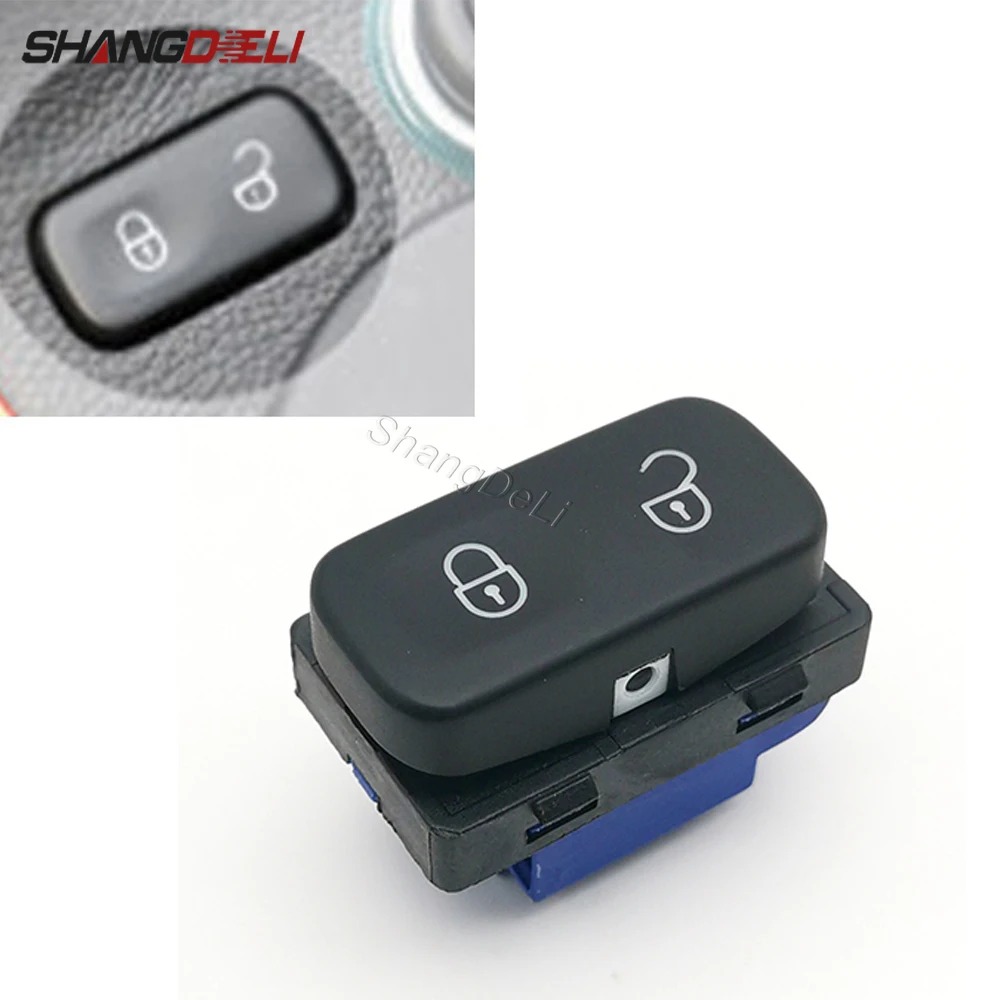 Front Left Side Car Central Door Lock Switch Button for Skoda Octavia Mk2 Yeti 2004 - 2009 2010 2011 2012 2013 1Z0962125A