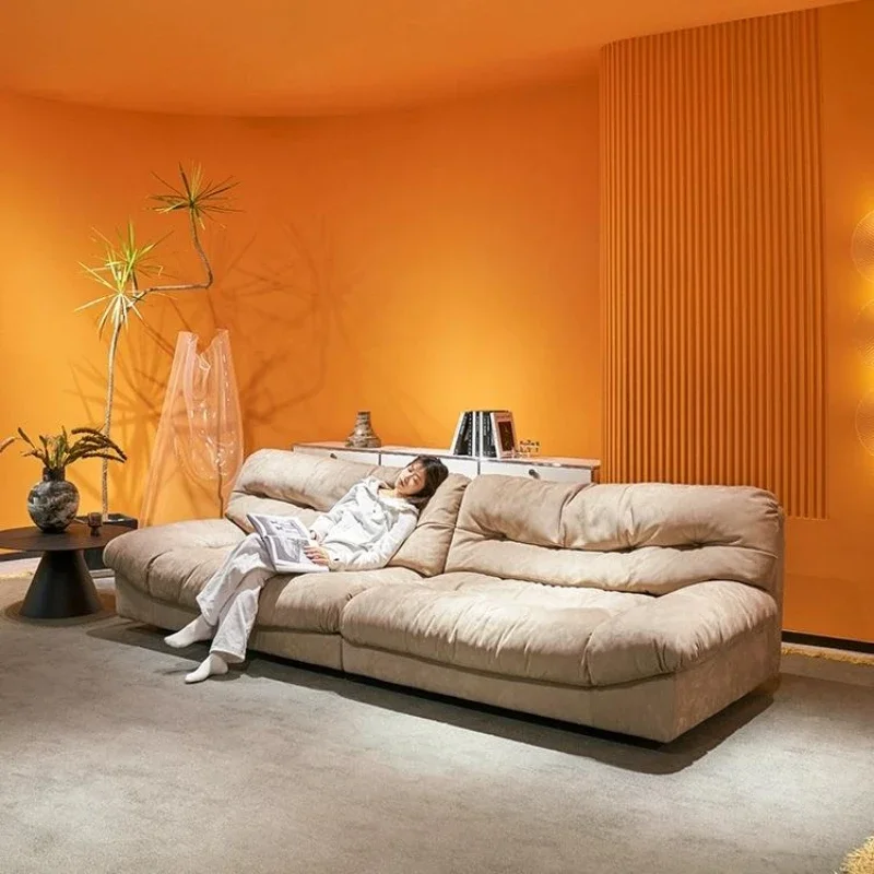 

Lounge Beige European Sofa Living Room Luxury Modern Cloud Double Couch Lounge Designer Replica Muebles Lounge Furniture