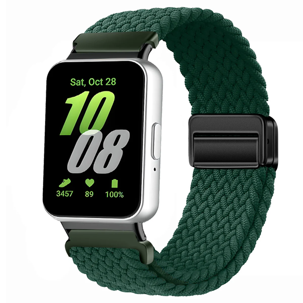 Nylon-Geflechtband für Samsung Galaxy Fit 3, magnetisches Band, Ersatzarmband für Samsung Galaxy Fit 3, Armband-Zubehör