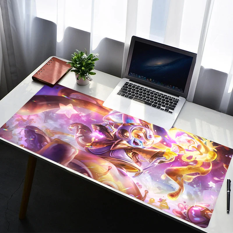 

Mouse Pad Laptop Non Slip Extended Desktop Mouse Mat PC Rubber Keyboard Pad Gaming Accessories L-league of Legends Lulu Mousepad