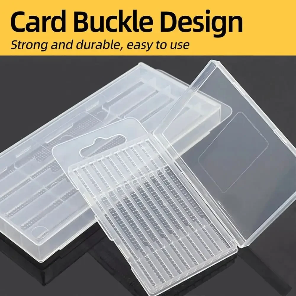 1Pcs Plastic Drill Bits Storage Box Clear 5/10 Holes Tool Parts Storage Case Multi-gauge Hardware Tool Box