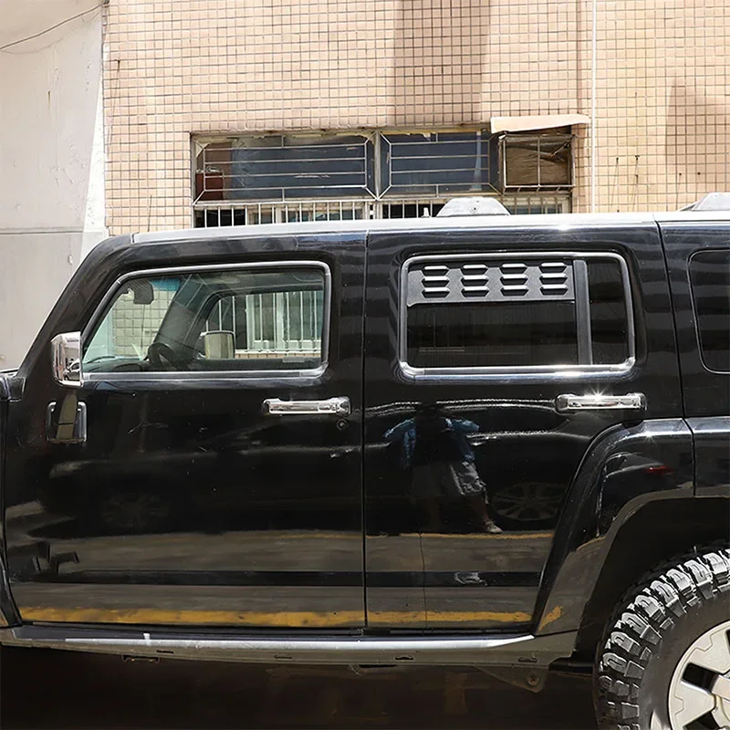 

Для 2005, 2006, 2007, 2008, 2009, Hummer H3, алюминиевый черный автомобильный задний дверной вентиляционный отверстий, вентиляционные жалюзи, накладка, автомобильные аксессуары
