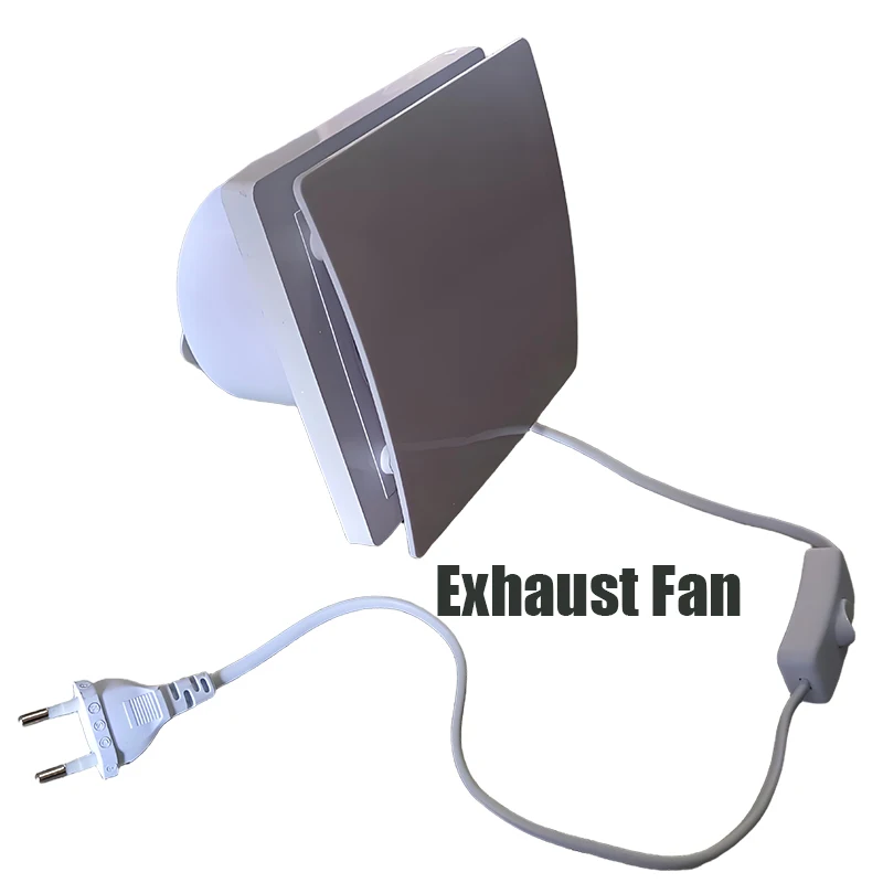 

220V EU/UK/AU 4"6" Electric Exhaust Fan Toilet Powerful Mute Extractor Household Wall Kitchen Inbline Duct Fan Ventilation Fan