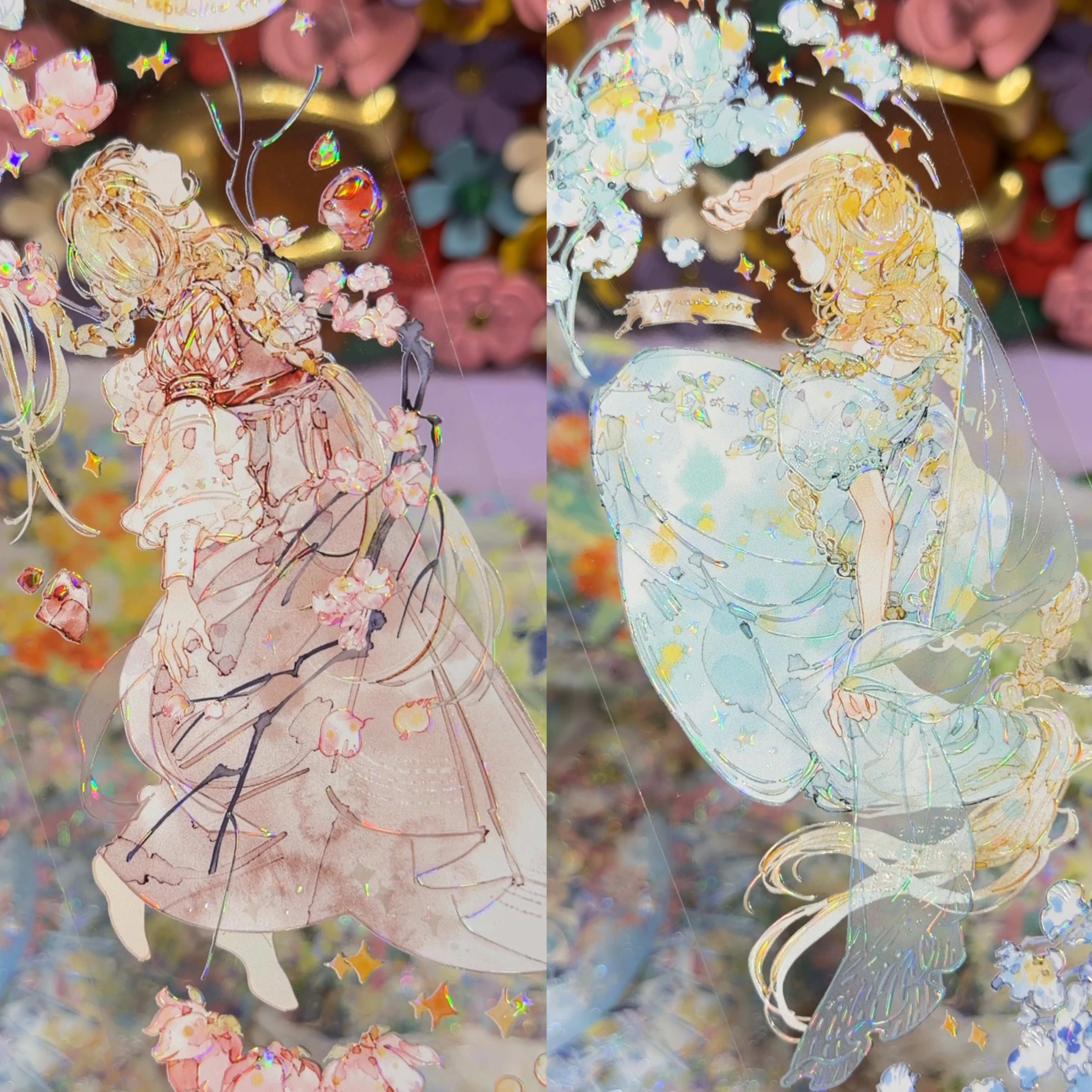 Washi Tape Sample Set Silent Wings Divine Comedy Lost Paradise Galaxy Tipsy Encounter Flora Girl Scrapbooking DIY Sticker