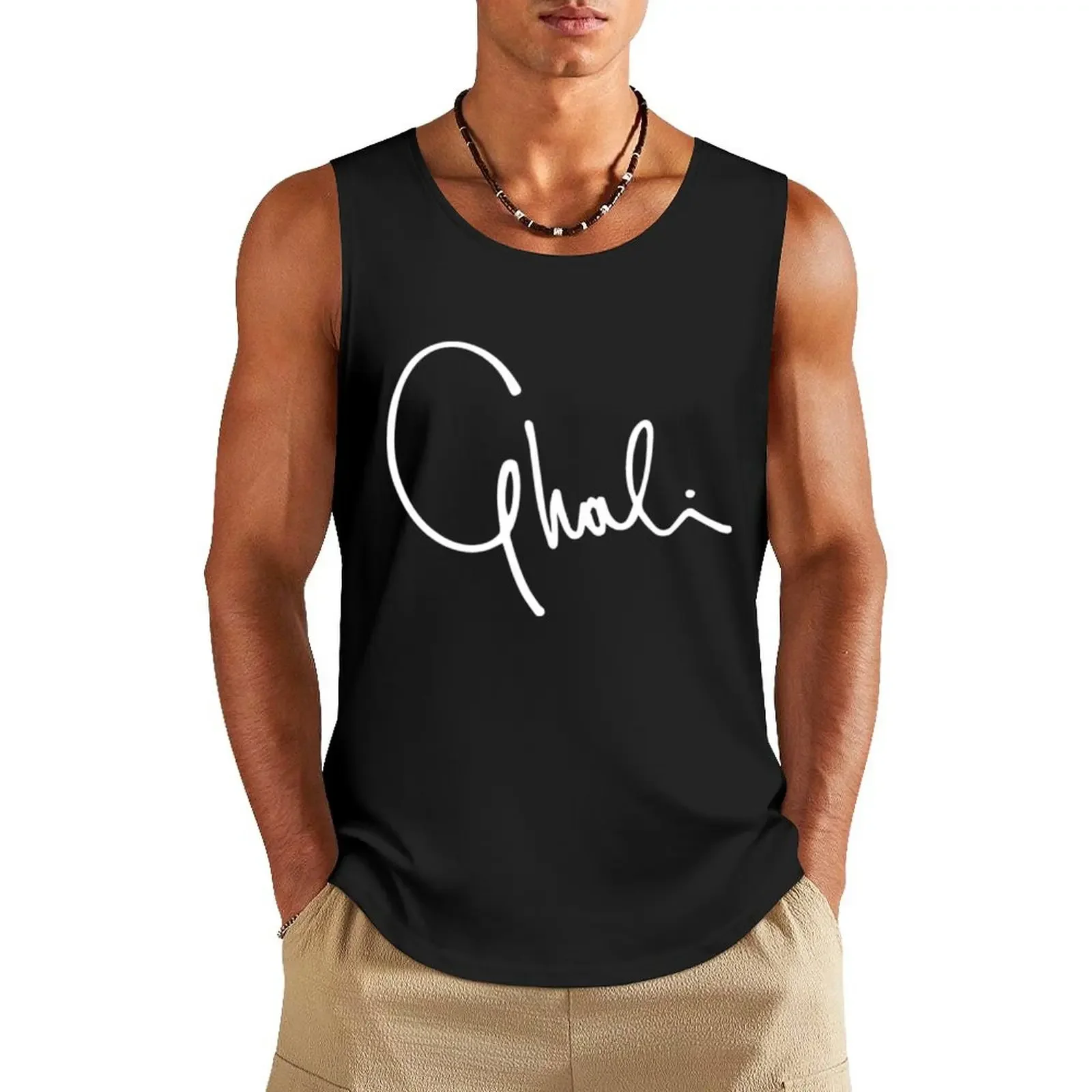 

Ghali Rapper Italian Tank Top gym accessories man Men's clothes luxury style