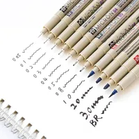 1 pcs Sakura Liner Pen Set Waterproof Black Fineliner Micron Pen Design Sketch Drawing Marker Artist Markers School Supplies