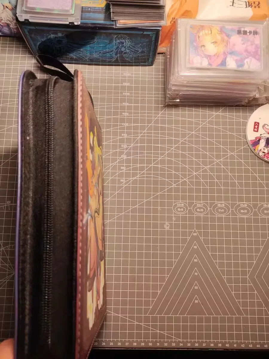 Yugioh!-Yugiohフィギュアカードブック、暗号化の心、置物OGGトレーディングカードコレクションバッグ、PUレザー、ジッパー、収納