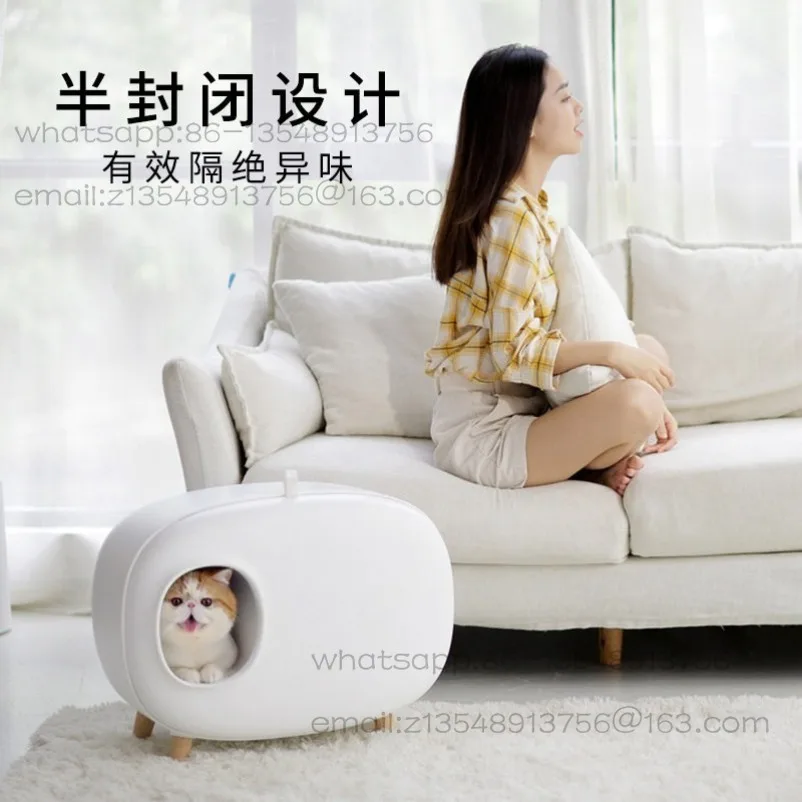 Cat litter box Fully enclosed pet supplies Cat toilet drawer Large  litter box Cat supplies