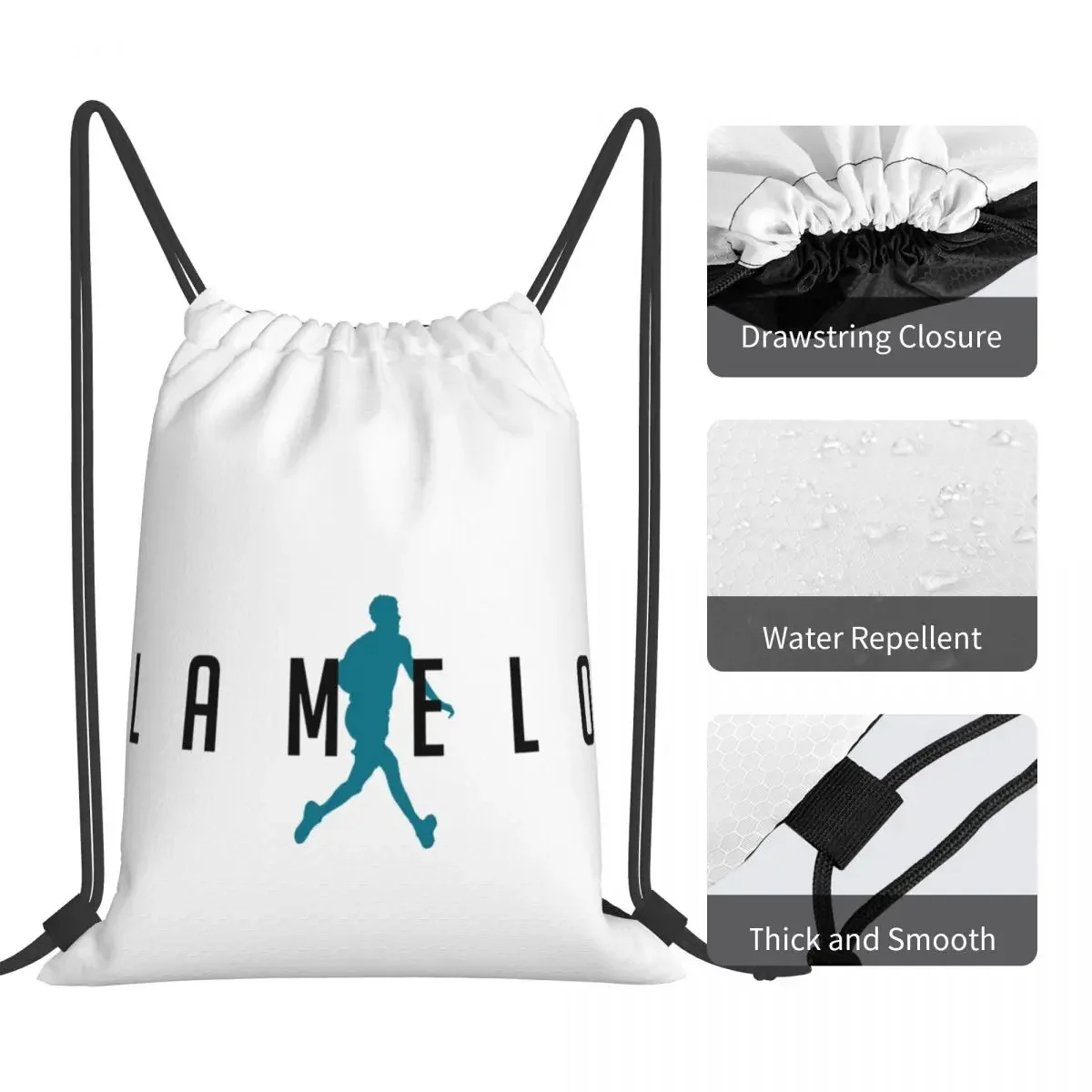 LaMelo Ball - Charlotte North Carolina - Hornets Basketball Backpacks Portable Drawstring Bags Shoes Bag BookBag For Travel