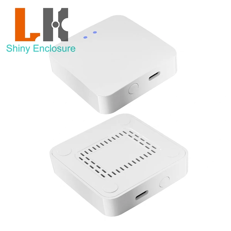 60x60x15mm WIFI Bluetooth IoT Gateway ZigBee 3.0 Abs Plastic Enclosure Bluetooth Mesh Central Project Control Host Housing