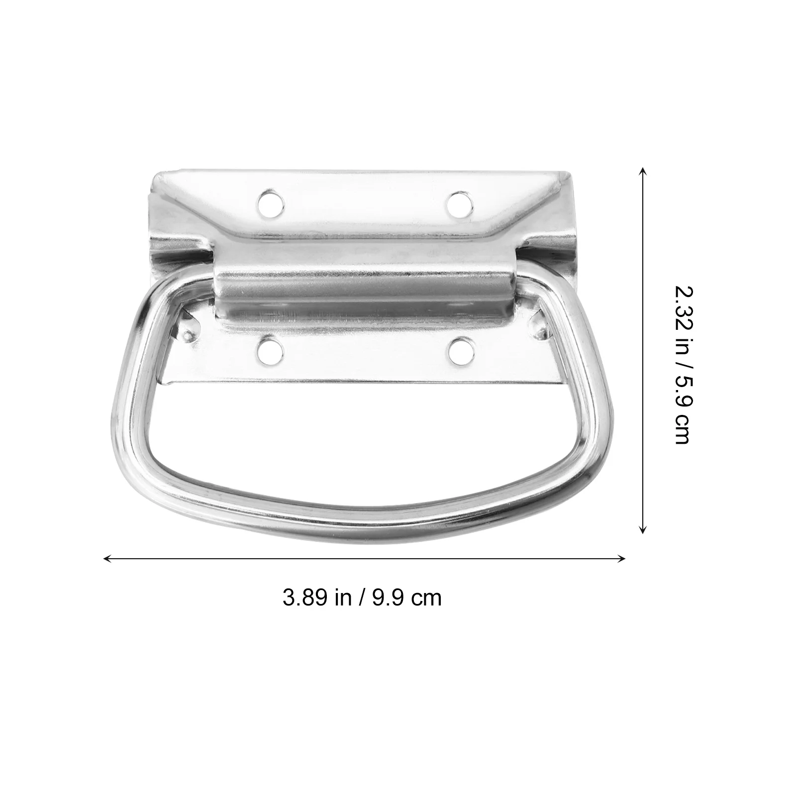2 قطعة صندوق أدوات من الفولاذ المقاوم للصدأ مقبض مقبض سحب عالي التحمل لحقيبة الطيران الأمتعة علبة خشبية مقابض قوية مقاومة للصدأ #4