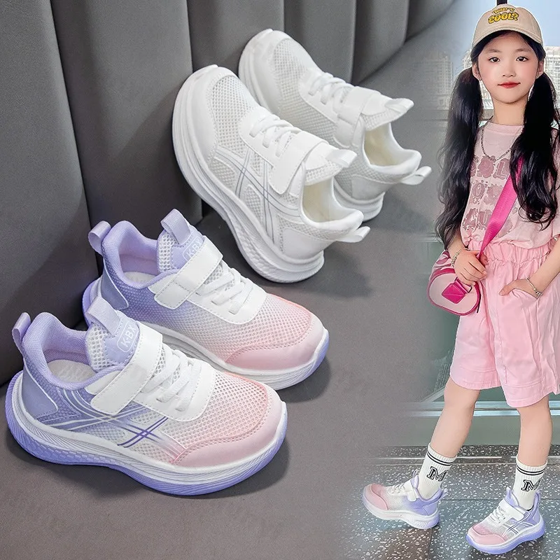

Children's Sneakers 2025 Summer New Mesh Breathable Kid Running Shoes Fashion Girls Outdoor Comfort Casual Shoes Walking Shoes