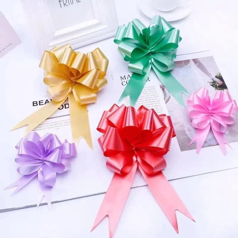 10/30Pcs Pull Bows Gift Knot Ribbon Christmas Ornament Gift Box/bag Wrapping Bows Ribbon Pull Bows Birthday Party Wedding Decor