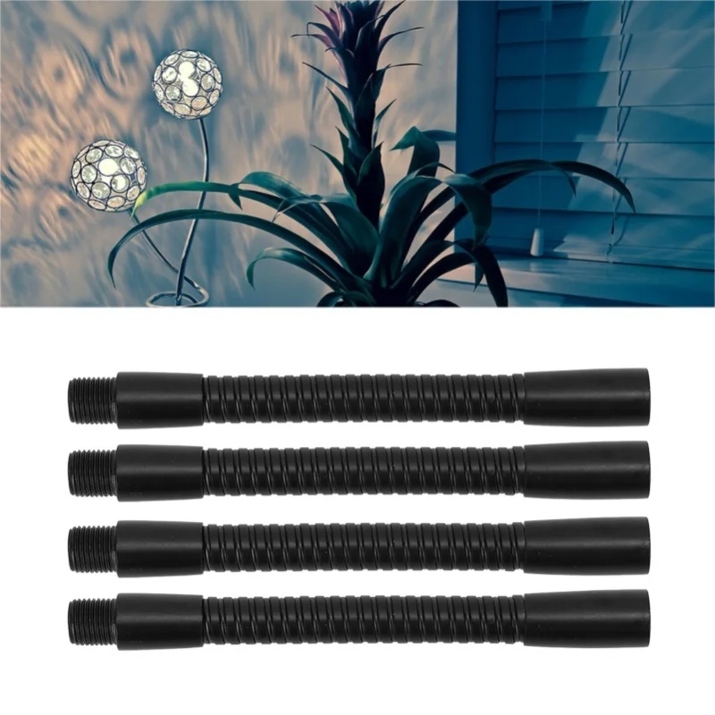 

4 Pcs Gooseneck Lamp Hose Aluminium 10mm Caliber Flexible Table Desk Lamp Hose Lighting Fittings 15-45cm